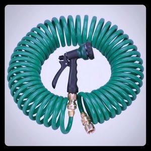 Coiled water hose